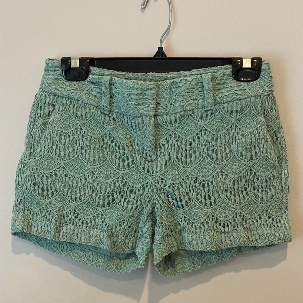 LOFT Mint Green Lace Women’s Shorts